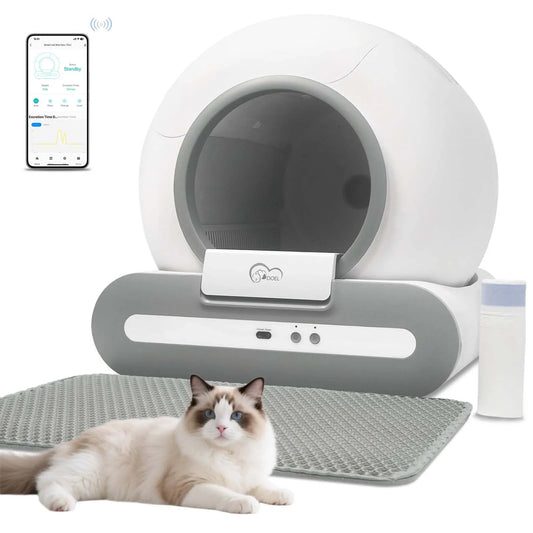 DOEL App-Controlled Self-Cleaning Cat Litter Box With Comprehensive WiFi Connectivity