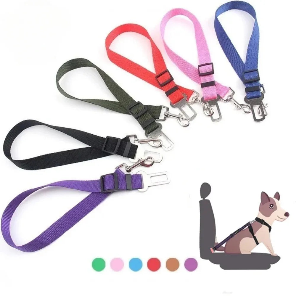 YTYINCN Adjustable Dog Car Seat Belt Harness With Quick Release Clip For Pet Safety