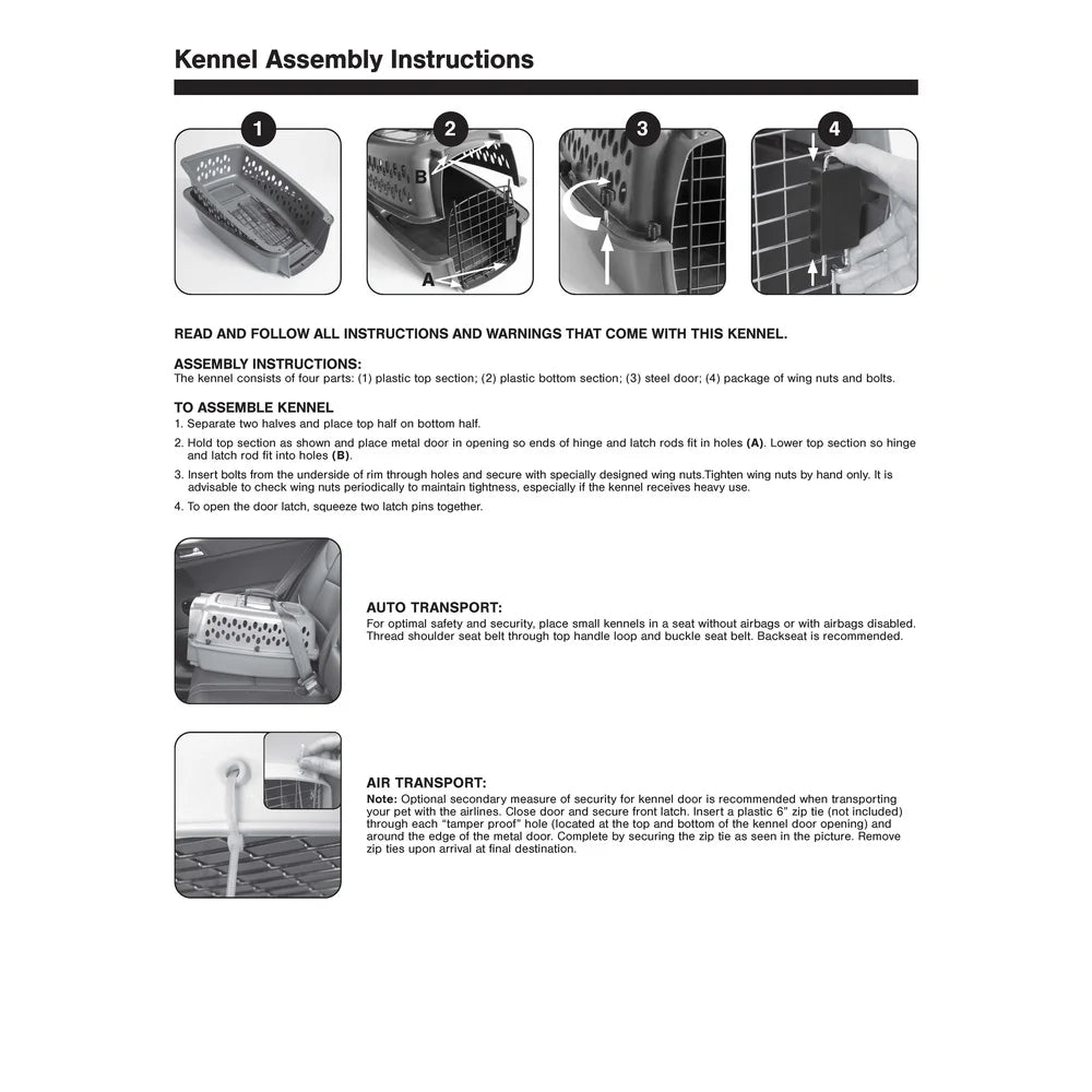 XMSJ Portable Pet Kennel For Small Dogs Travel Carrier