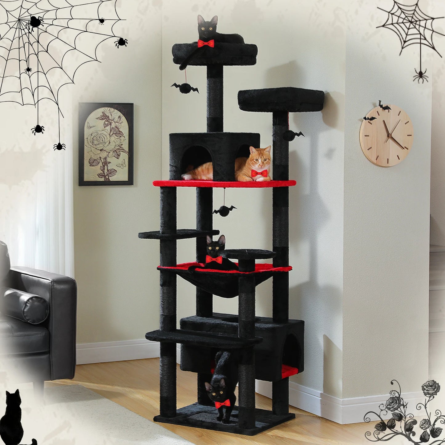 PAWZ Road Cat Tree And Tower For Indoor Cats Hammock