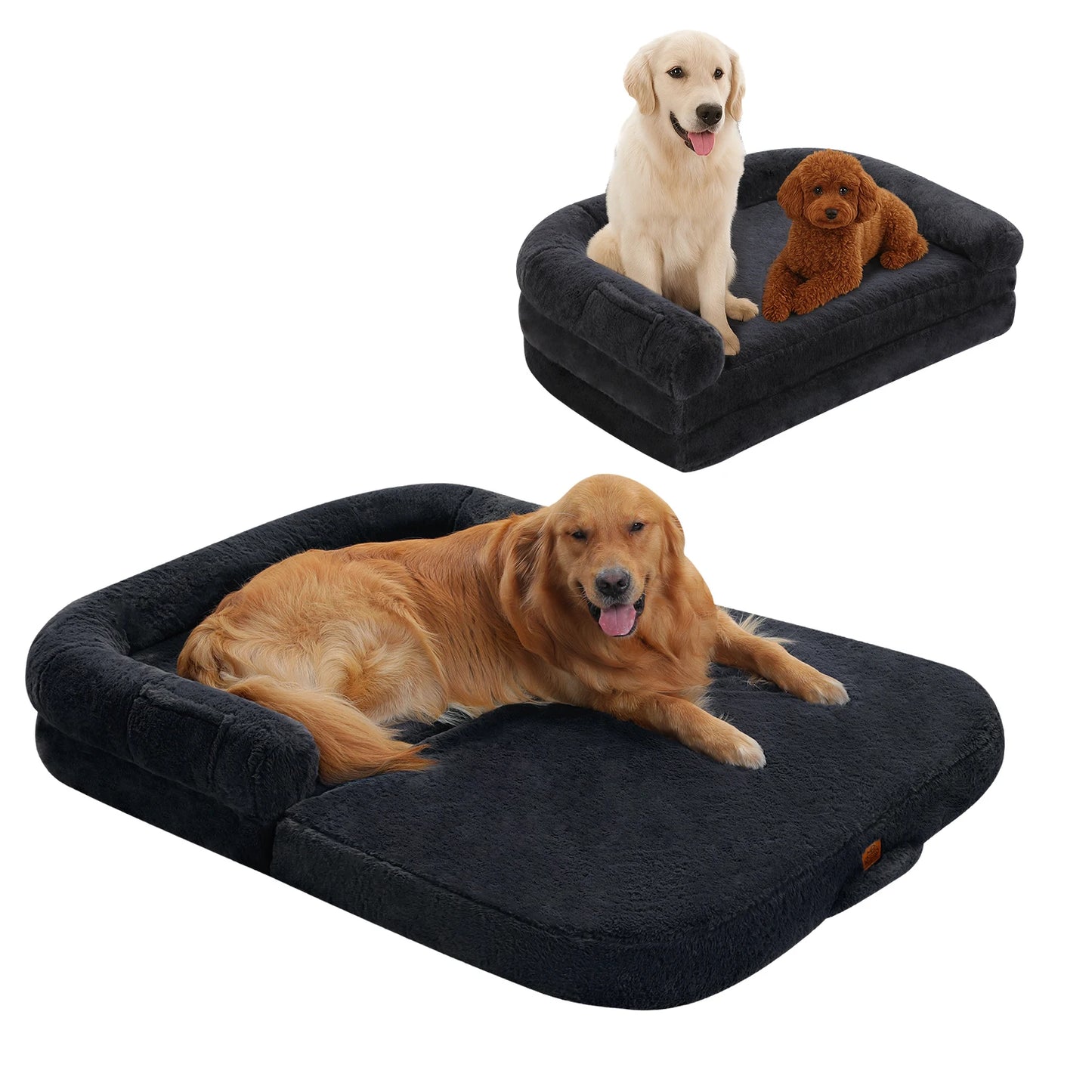 PAWZ Road Foldable Dog Bed Plush Couch Washable
