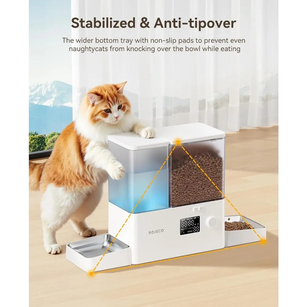 Automatic Pet Feeder and Water Dispenser for Cats and Dogs
