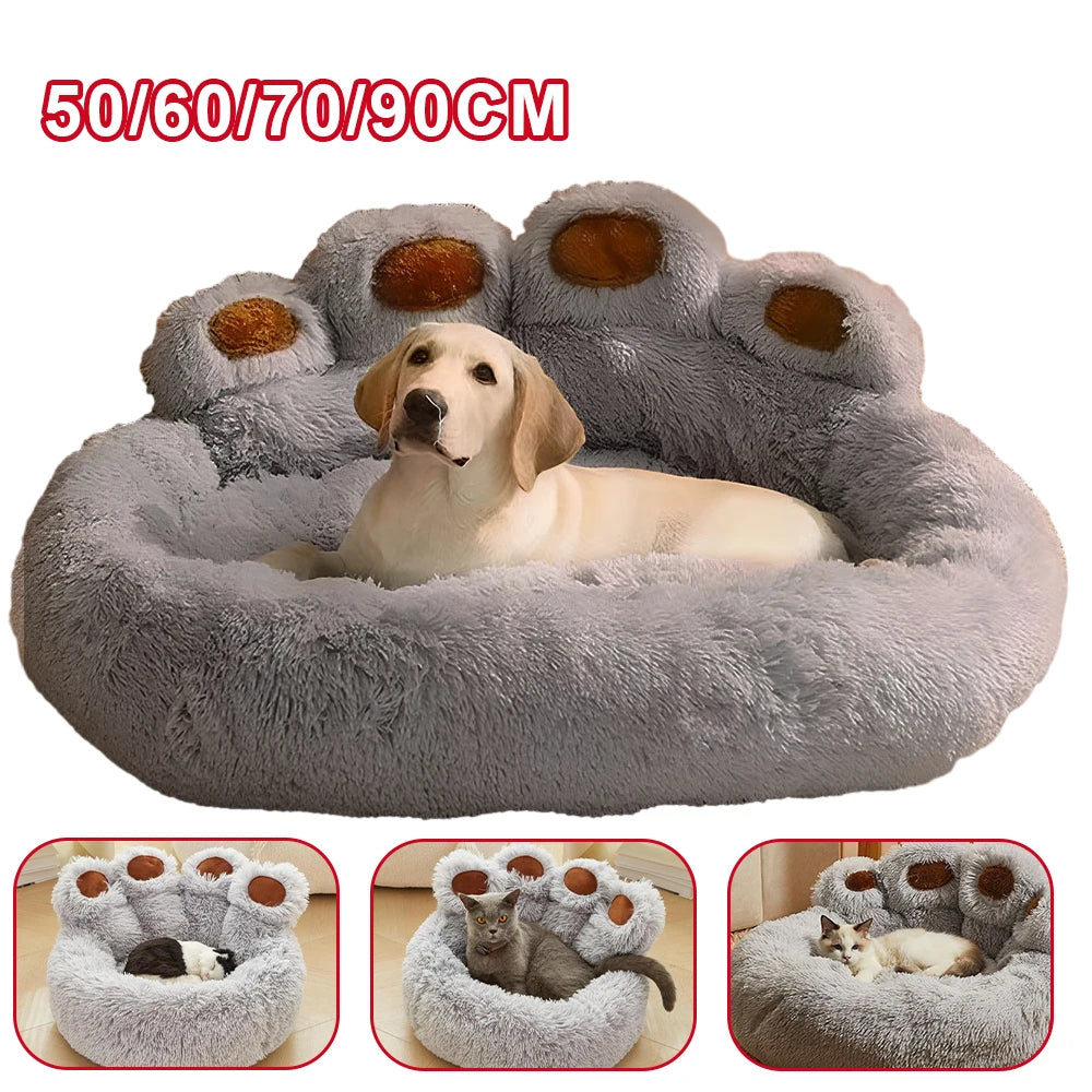 NONECN Fluffy Dog Bed Sofa Kennel Mat Plush For Pets