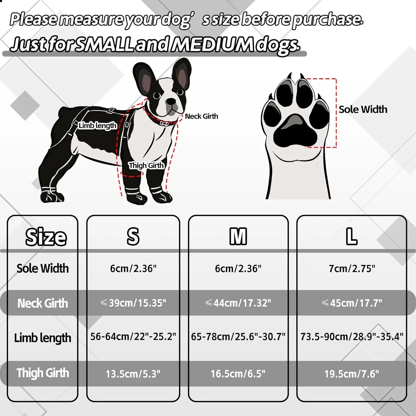 NONECN Outdoor Dog Boots Leggings Suspender Boots Waterproof Paw Protectors