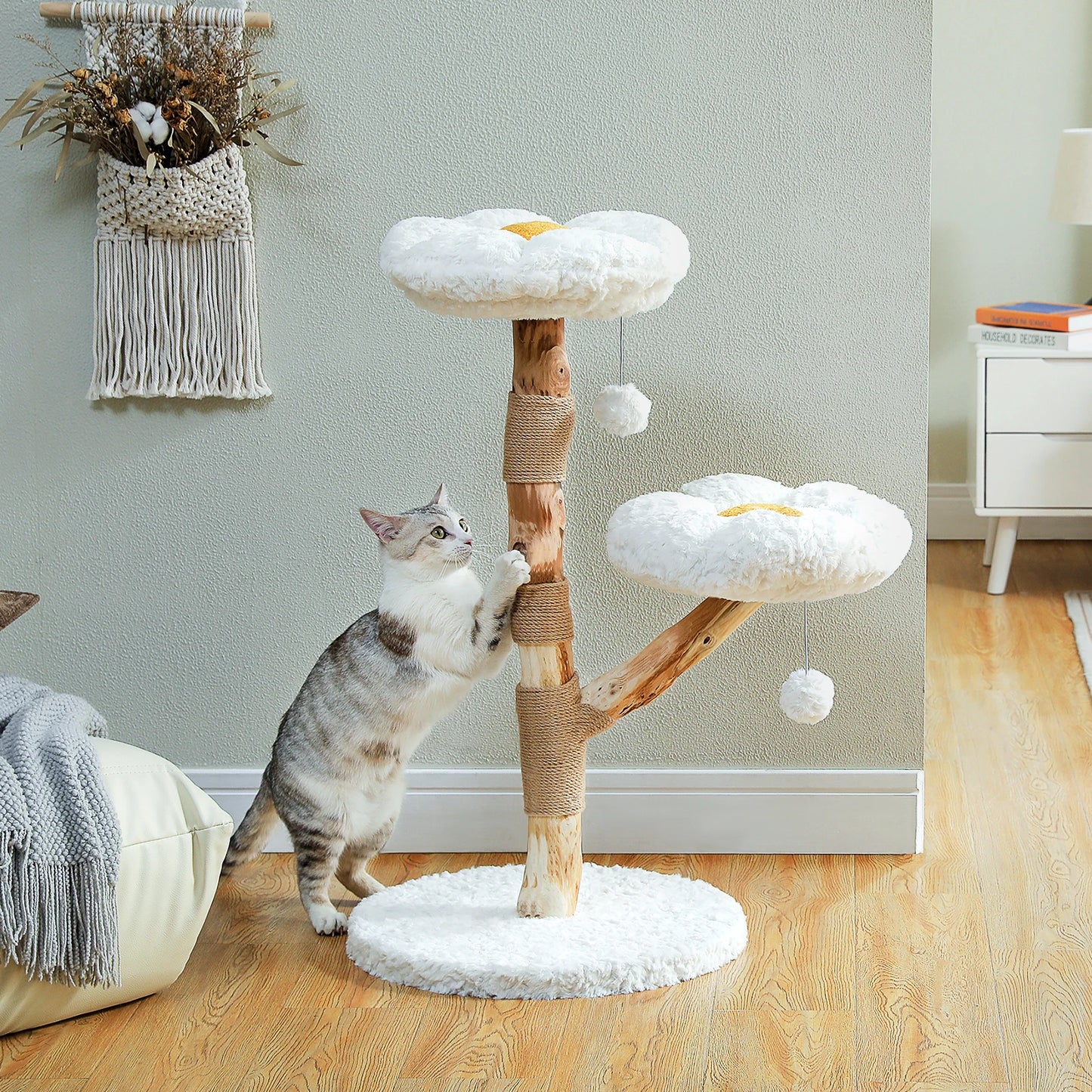 PAWZ Road Flower Cat Tree for Indoor Cats with Perches