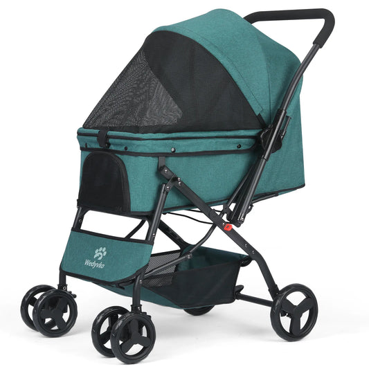 Breed Dog Stroller With Dog Poop Bags Reversible Handlebar