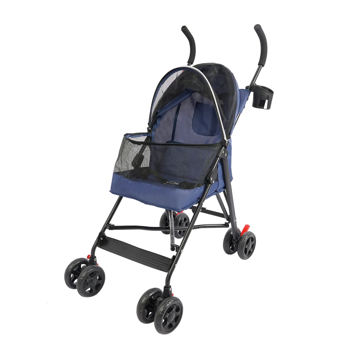 Lightweight Foldable Pet Stroller With 360 Degree Wheels